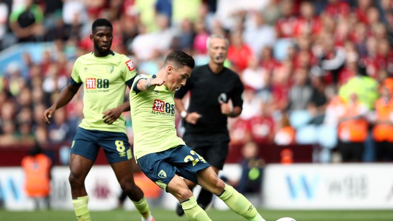 Harry Wilson scores Bournemouth's second goal