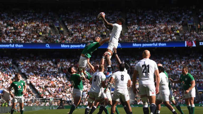 Ireland struggled with their lineout throughout the Test match