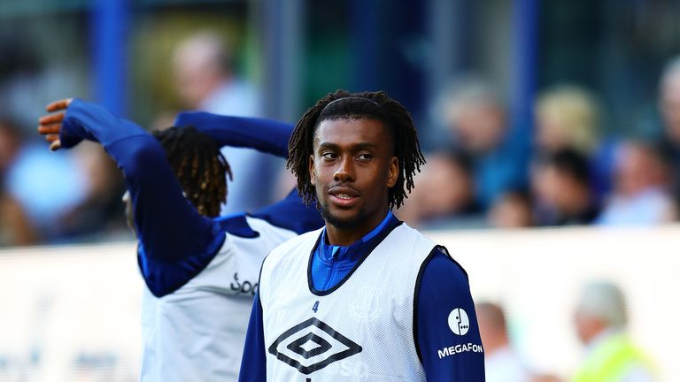 Alex Iwobi is still waiting for his Everton debut after joining from Arsenal on Deadline Day