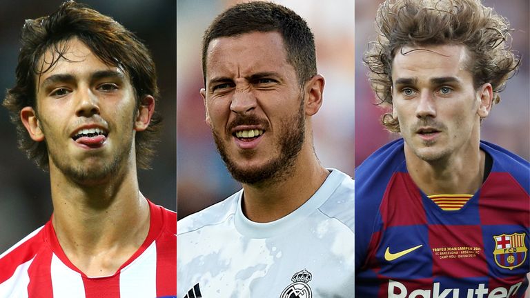 Joao Felix, Eden Hazard y Antoine Griezmann serán tres de los nombres de estrellas en La Liga esta temporada