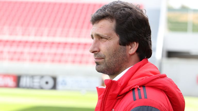 Benfica academy coach Joao Tralhao
