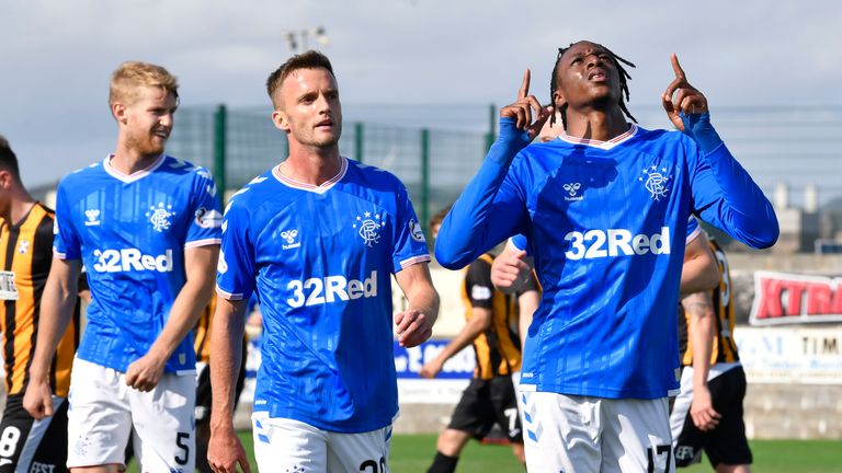 Joe Aribo scored the third Rangers goal and was praised by his manager