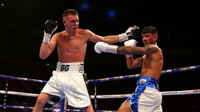 Joe Cordina and Gavin Gwynne, British & Commonwealth Lightweight Title fight, O2 Arena..31st August 2019.Picture By Dave Thompson 