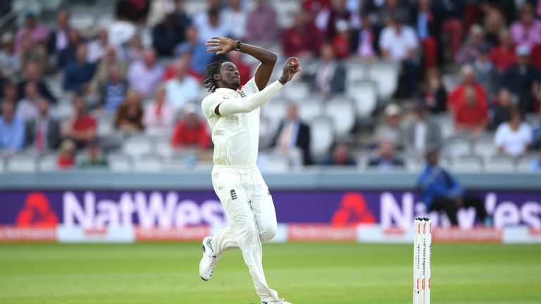 Jofra Archer finished with 0-10 from his six overs on day two