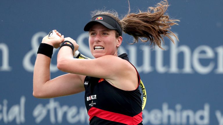 Johanna Konta fell at the first hurdle in Cincinnati 