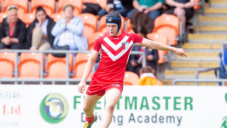 Picture by Allan McKenzie/SWpix.com - 18/05/2019 - Rugby League - Origin Fixture Yorkshire v Lancashire - Bloomfield Road, Blackpool, England - Josh Thewlis.