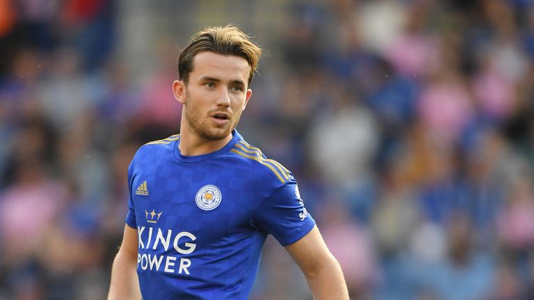 Ben Chilwell in action for Leicester against Atalanta in pre-season friendly