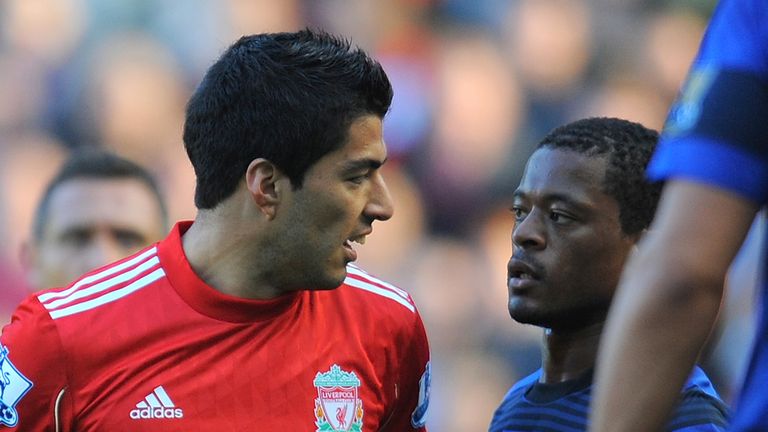Liverpool's Luis Suarez used racist language against Manchester United's Patrice Evra during a Premier League encounter at Anfield in 2011