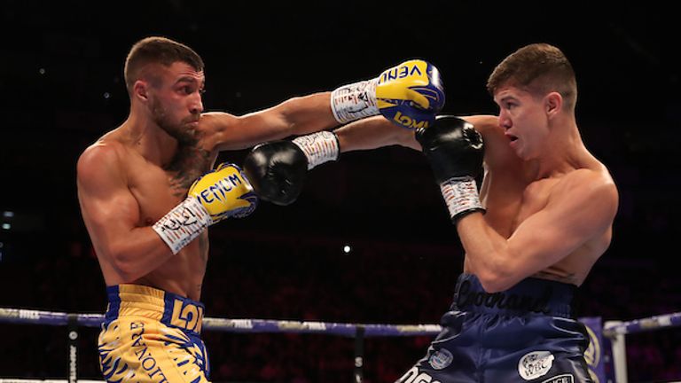 Vasiliy Lomachenko and Luke Campbell, WBC, WBA, WBO and Ring Magazine compete for the world lightweight title, O2 Arena.. August 31, 2019. Photo by Mark Robinson.  .
