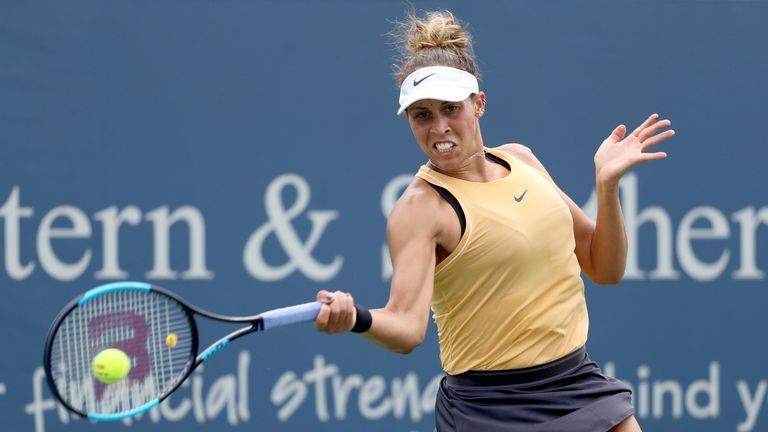 Madison Keys at the Cincinnati Masters