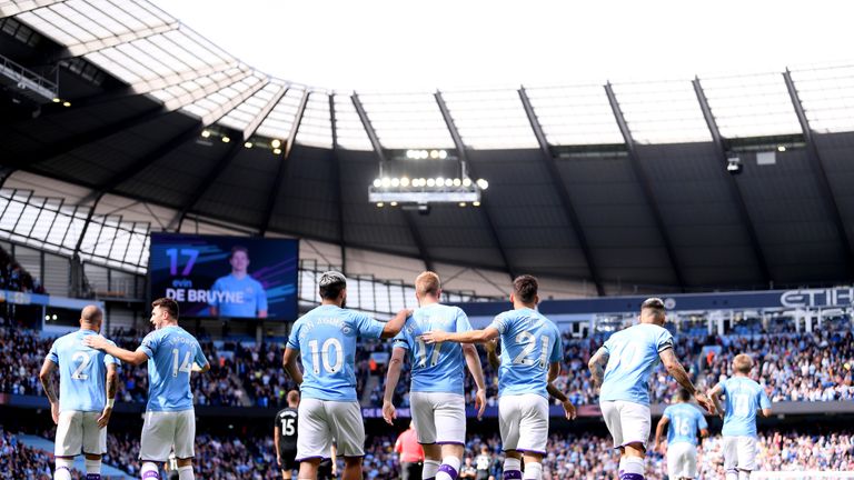 The Premier League champions made the perfect start through De Bruyne