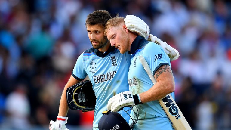 Wood fell on the final delivery alongside Stokes in the World Cup final