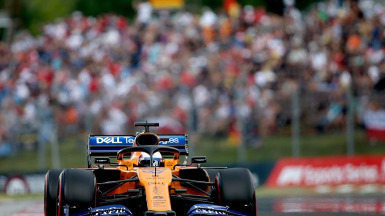 Sainz managed to hold off Pierre Gasly to retain fifth position in Hungary