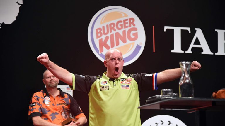 Van Gerwen triumphed with a dominant display in the final