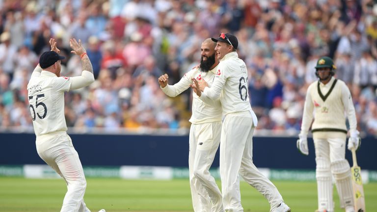 Moeen Ali and Joe Root, England, Ashes Test vs Australia at Edgbaston