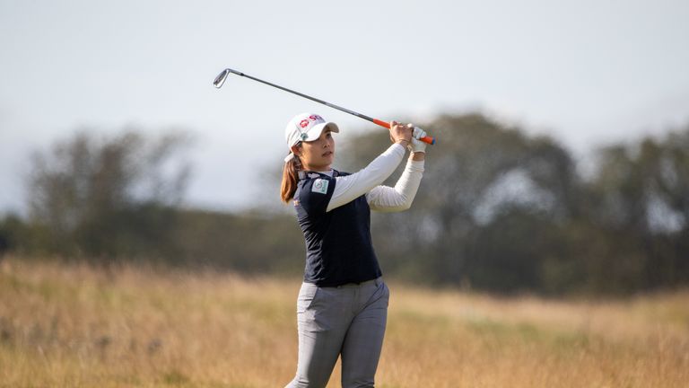 Moriya Jutanugarn during the second round of the Scottish Ladies Open