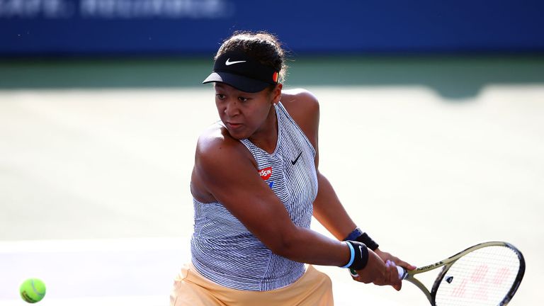 Naomi Osaka in action at the Rogers Cup