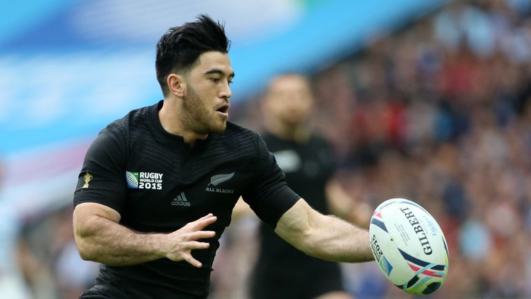 LONDON, ENGLAND - SEPTEMBER 20: Nehe Milner-Skudder of New Zealand in action during the Rugby World Cup 2015 match between New Zealand (All Blacks) and Argentina (Los Pumas) at Wembley Stadium on September 20, 2015 in London, England. (Photo by Jean Catuffe/Getty Images)