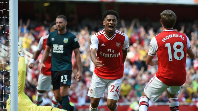 Reiss Nelson had a goal disallowed in Arsenal's 2-1 win over Burnley