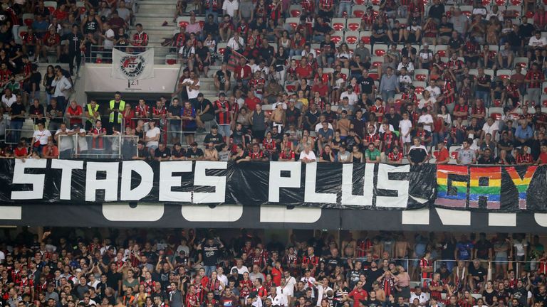 French league game halted due to homophobic banners 