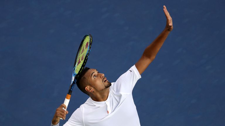 Nick Kyrgios is playing in the singles and the doubles at the Cincinnati Masters