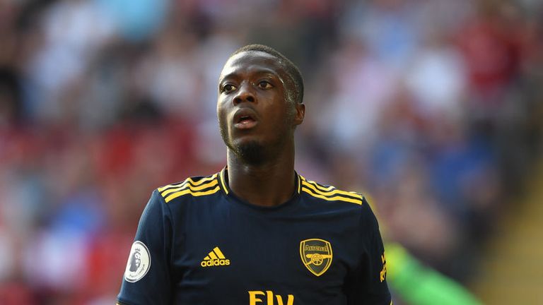 Nicolas Pepe threatened in the first half, but struggled in the second