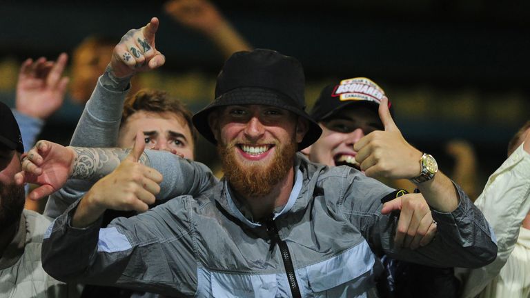 Oli McBurnie was in the stands at QPR among the Swansea fans to support his old club on Wednesday night