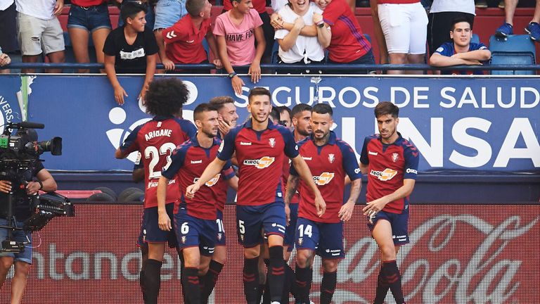 Roberto Torres celebrates his second-half equaliser against Barca