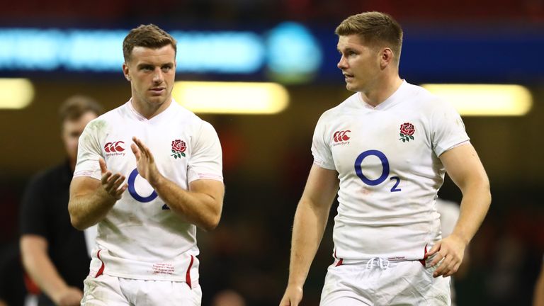 Owen Farrell was introduced in the second half but England fell to defeat