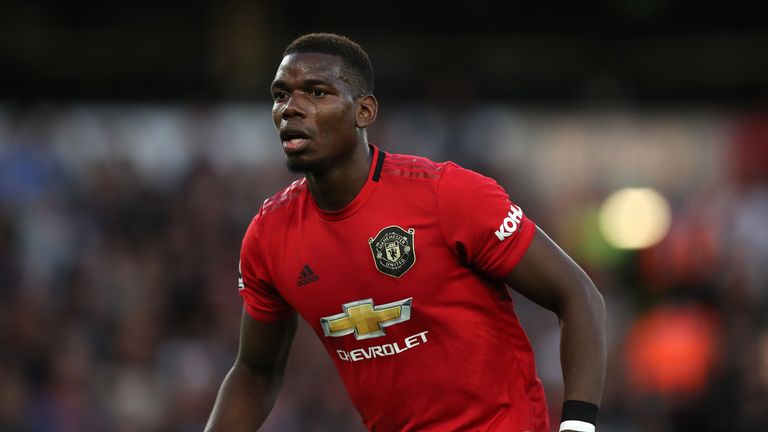 Paul Pogba during the Premier League match between Wolverhampton Wanderers and Manchester United