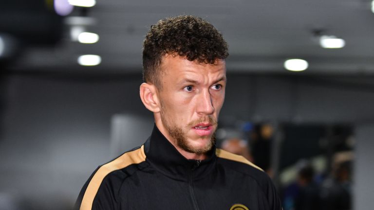 SINGAPORE - JULY 20: Ivan Perisic of FC Internazionale is seen on arrival at the stadium during the 2019 International Champions Cup match between Manchester United and FC Internazionale at the Singapore National Stadium on July 20, 2019 in Singapore. (Photo by Thananuwat Srirasant/Getty Images)