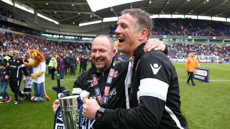 Parkinson led Bolton to promotion from League 1 in 2017