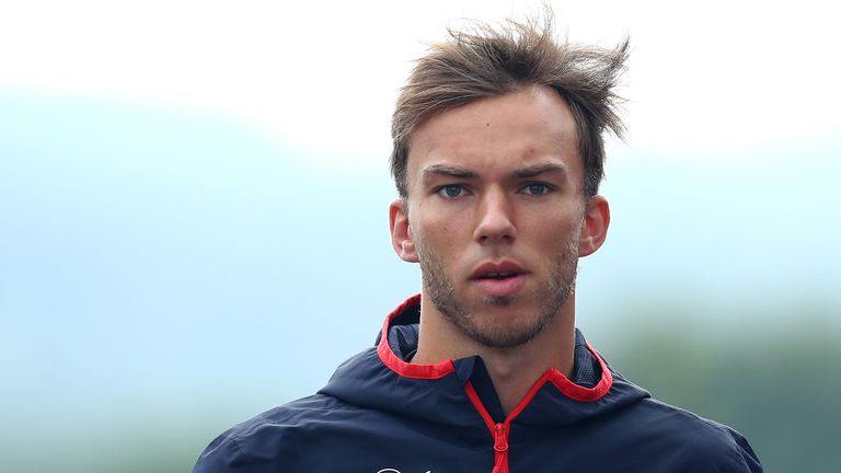 Pierre Gasly of France and Scuderia Toro Rosso walks in the Paddock during previews ahead of the F1 Grand Prix of Belgium at Circuit de Spa-Francorchamps on August 29, 2019 in Spa, Belgium. 