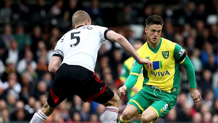 Ricky van Wolfswinkel played for Norwich during the 2013-14 Premier League season