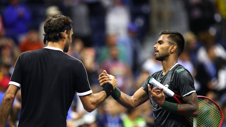 Nagal won the first set against Federer in their US Open match