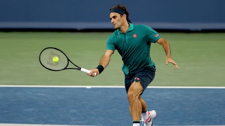 Roger Federer made light work of his first match as a 38-year-old