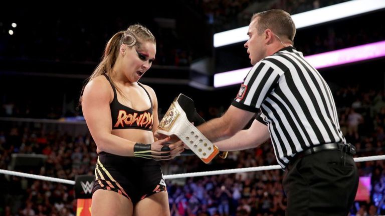 Ronda Rousey wins championship - SummerSlam 2018