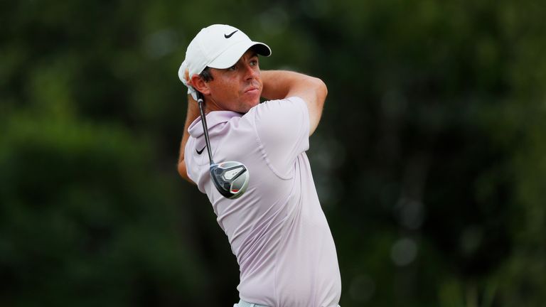 Rory McIlroy during the second round of The Northern Trust