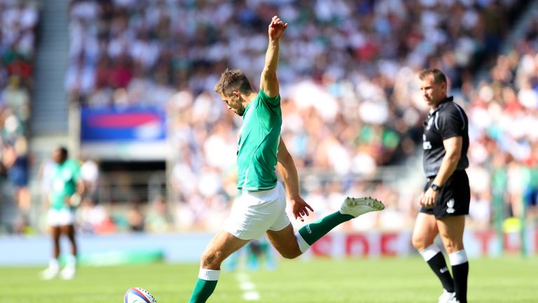 Ross Byrne's penalty nudged Ireland back in front on Saturday