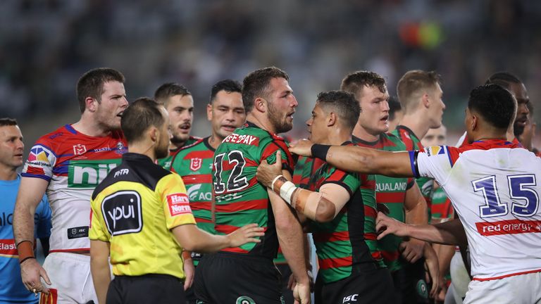 Sam Burgess was put on report for a high shot on Matt Moylan