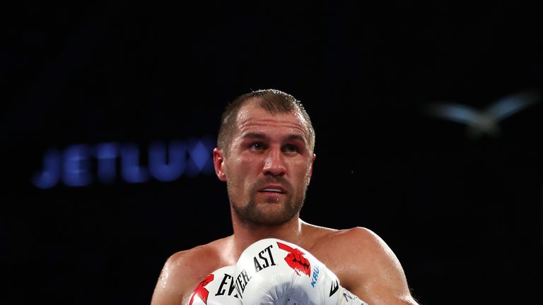 Sergey Kovalev Andre Ward during their WBO/IBF/WBA Light Heavyweight Championship fight at  T-Mobile Arena on November 19, 2016 in Las Vegas, Nevada.