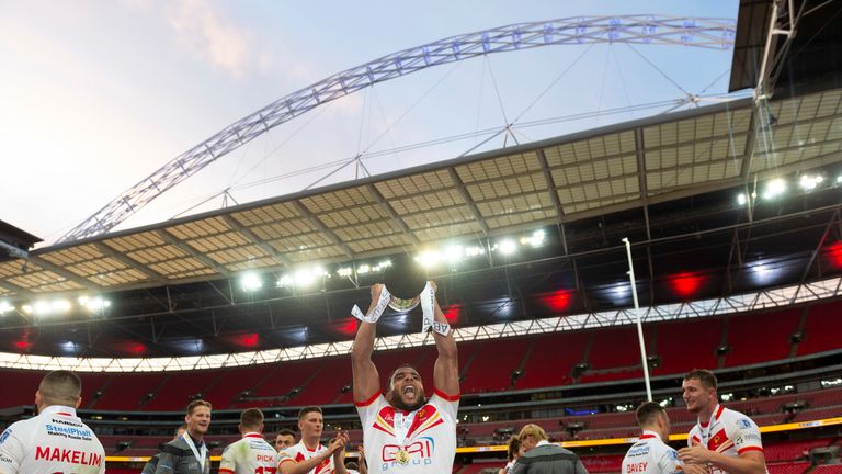 Picture by Richard Blaxall/SWpix.com - 24/08/2019 - Rugby League - AB Sundecks 1895 Cup Final - Sheffield Eagles vs. Widnes Vikings - Wembley Stadium, London, England - 