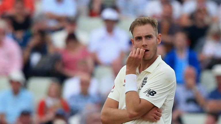 Stuart Broad led the England attack in James Anderson's absence