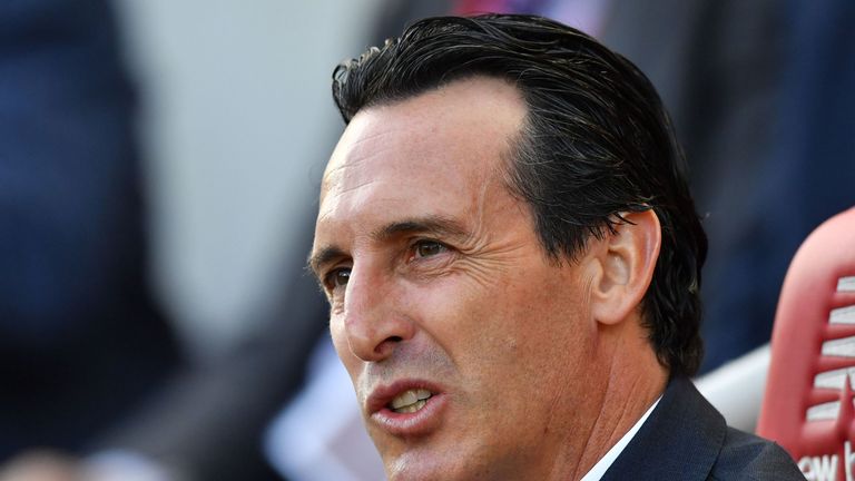 Arsenal manager Unai Emery