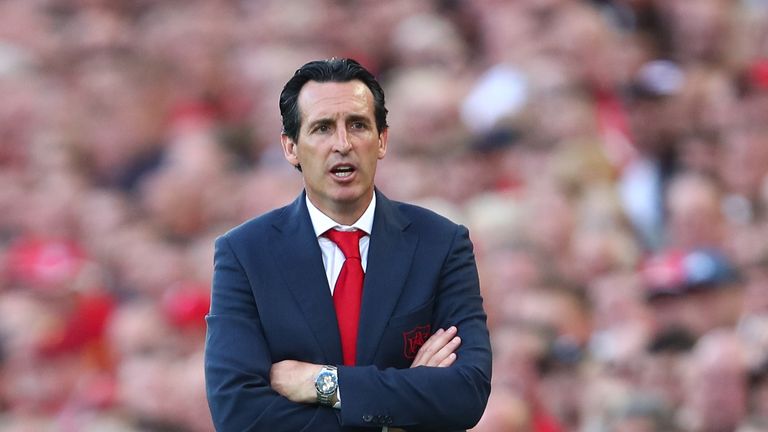 Arsenal manager Unai Emery