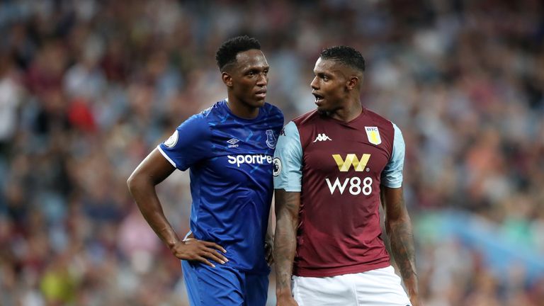 Wesley kept Yerry Mina busy throughout with a lively performance