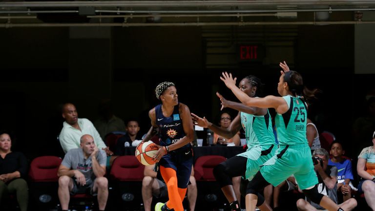 New York Liberty v Connecticut Sun in the WNBA