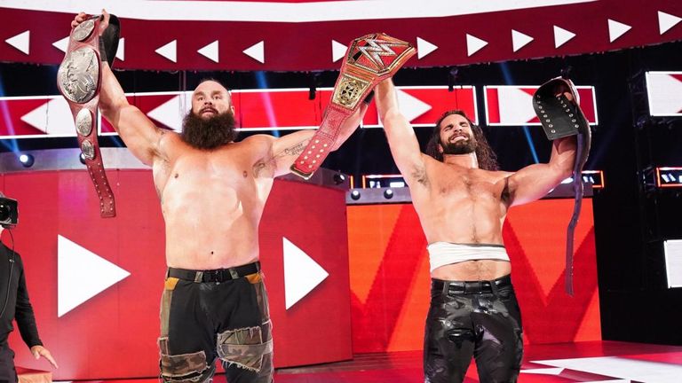 Rollins and Strowman become Raw tag team champions