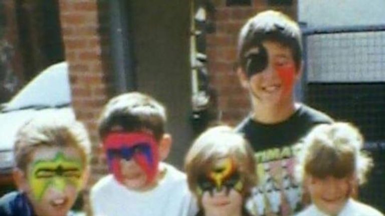Dan Grimsley and his friends sported Legion of Doom face paint for the big event