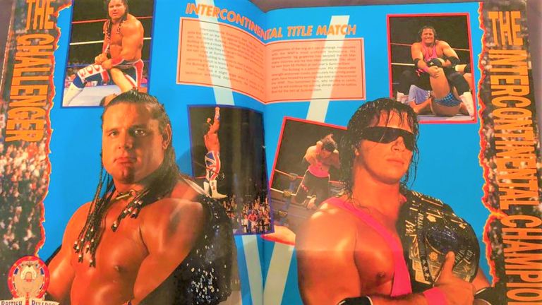 Davey Boy Smith memorably took on Bret Hart in the main event of SummerSlam 1992 - and featured heavily in the programme!